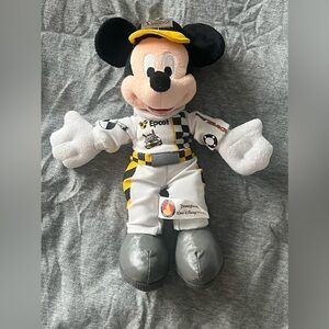 Disney Mickey Mouse EPCOT Test Track Racing Plush 8" Stuffed Animal Toy Driver